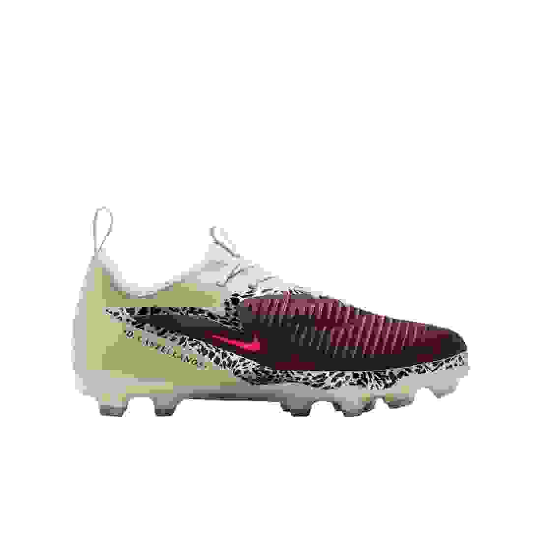 Nike United Jr. Phantom 6 Low Academy FG Grade School Kids' "Burgundy Crush/Fossil/Red" Soccer Cleat